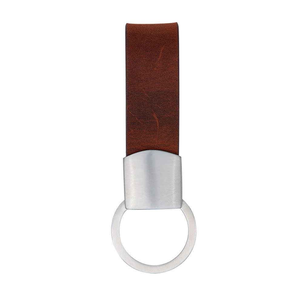 SON nøglering - Brown calf leather