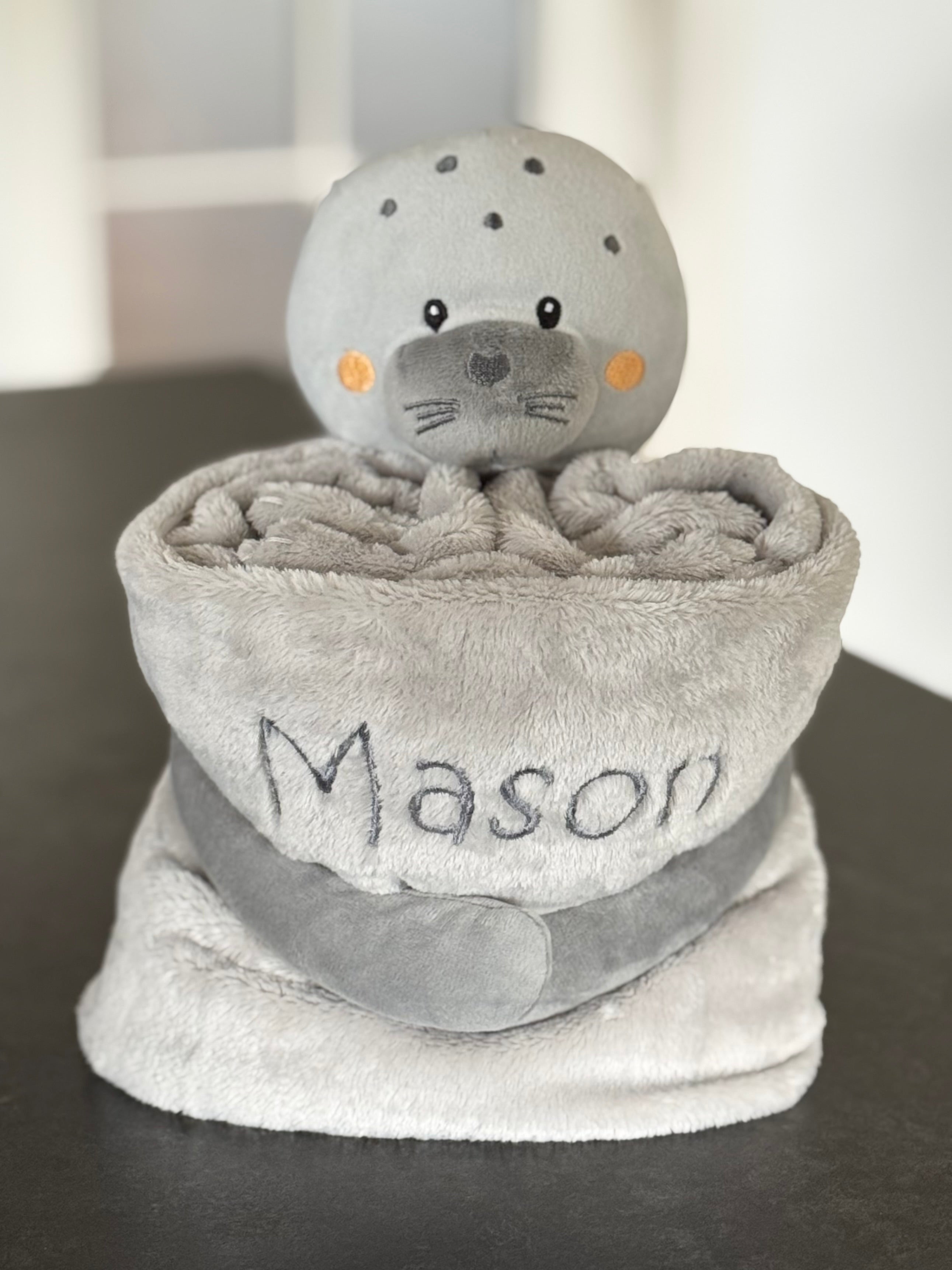 Babytæppe med bamse - Seally Me, Sæl unge