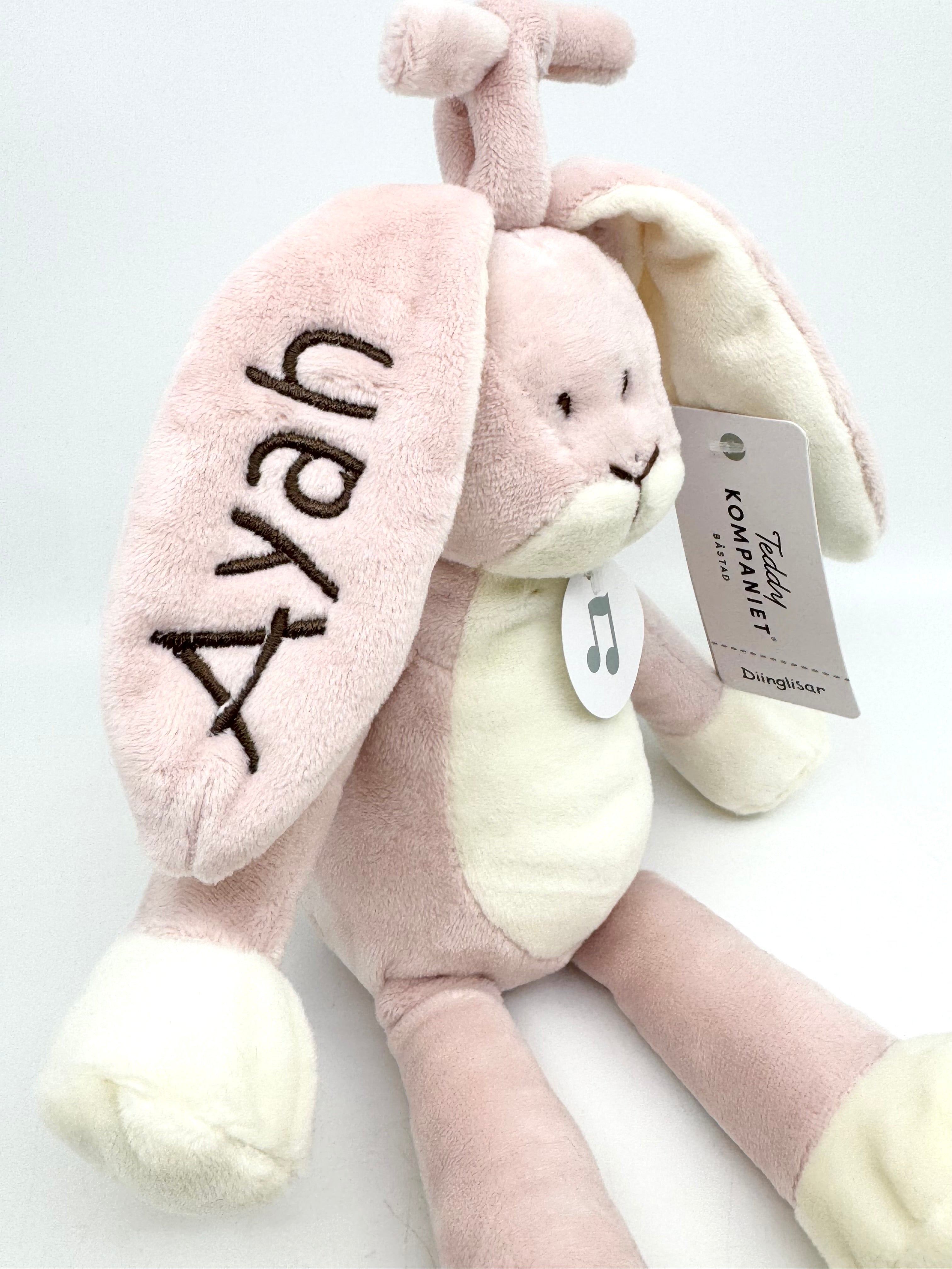 Diinglisar spilledåse - Kanin - Rosa /1336