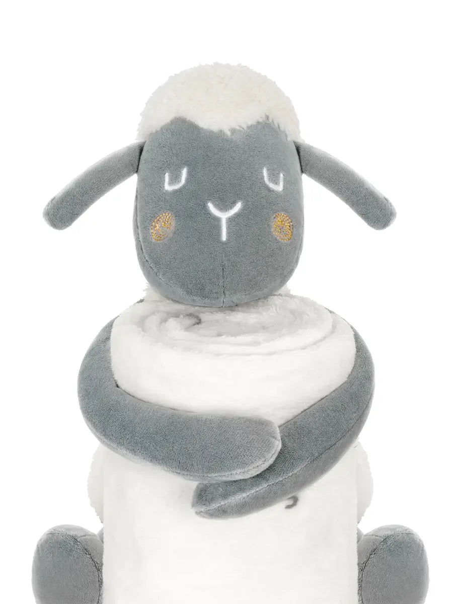 Babytæppe med bamse - Sleepy sheep, søvnig får