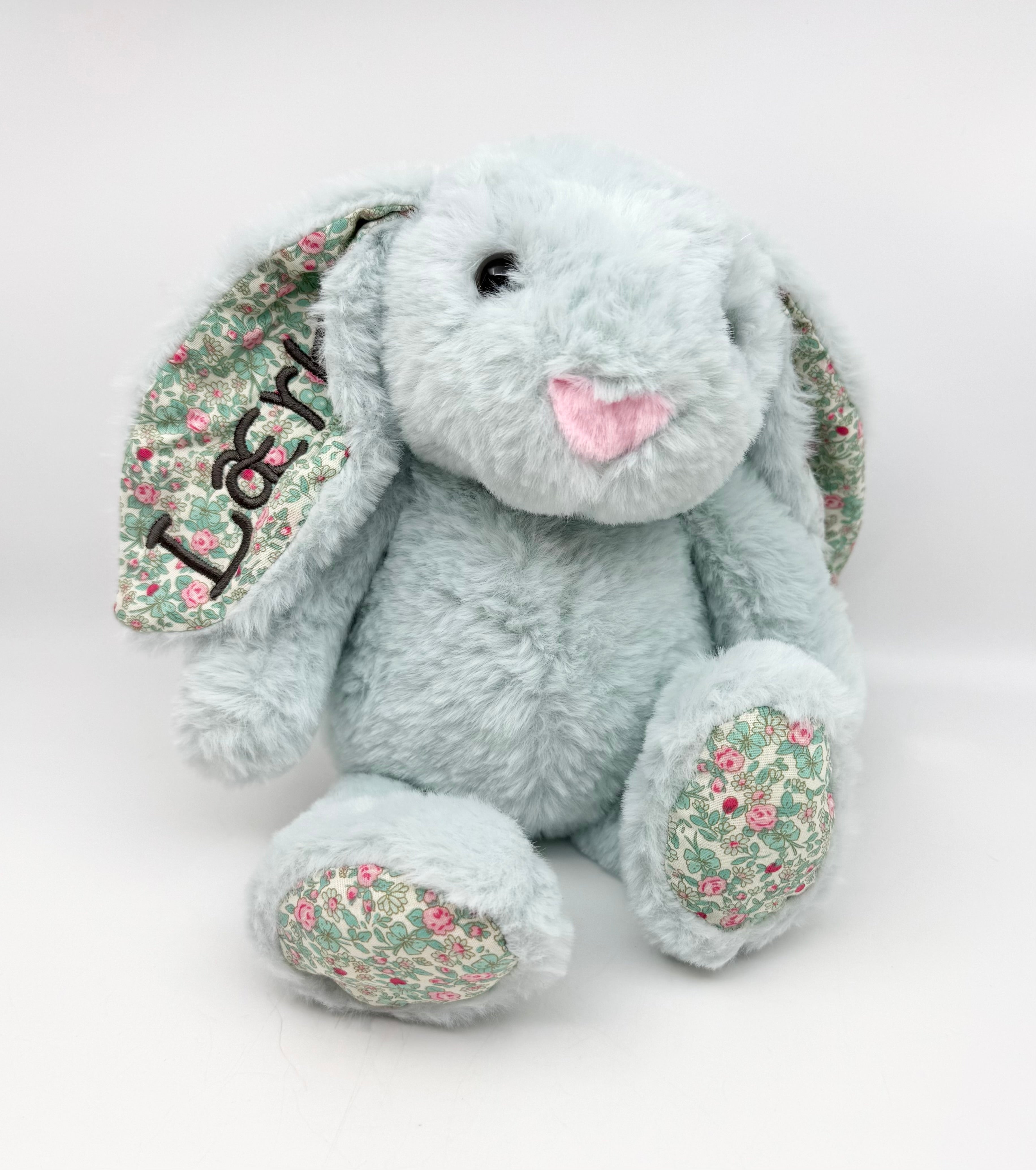 Nussebamse - Tinka - Lyseblå m. blomster