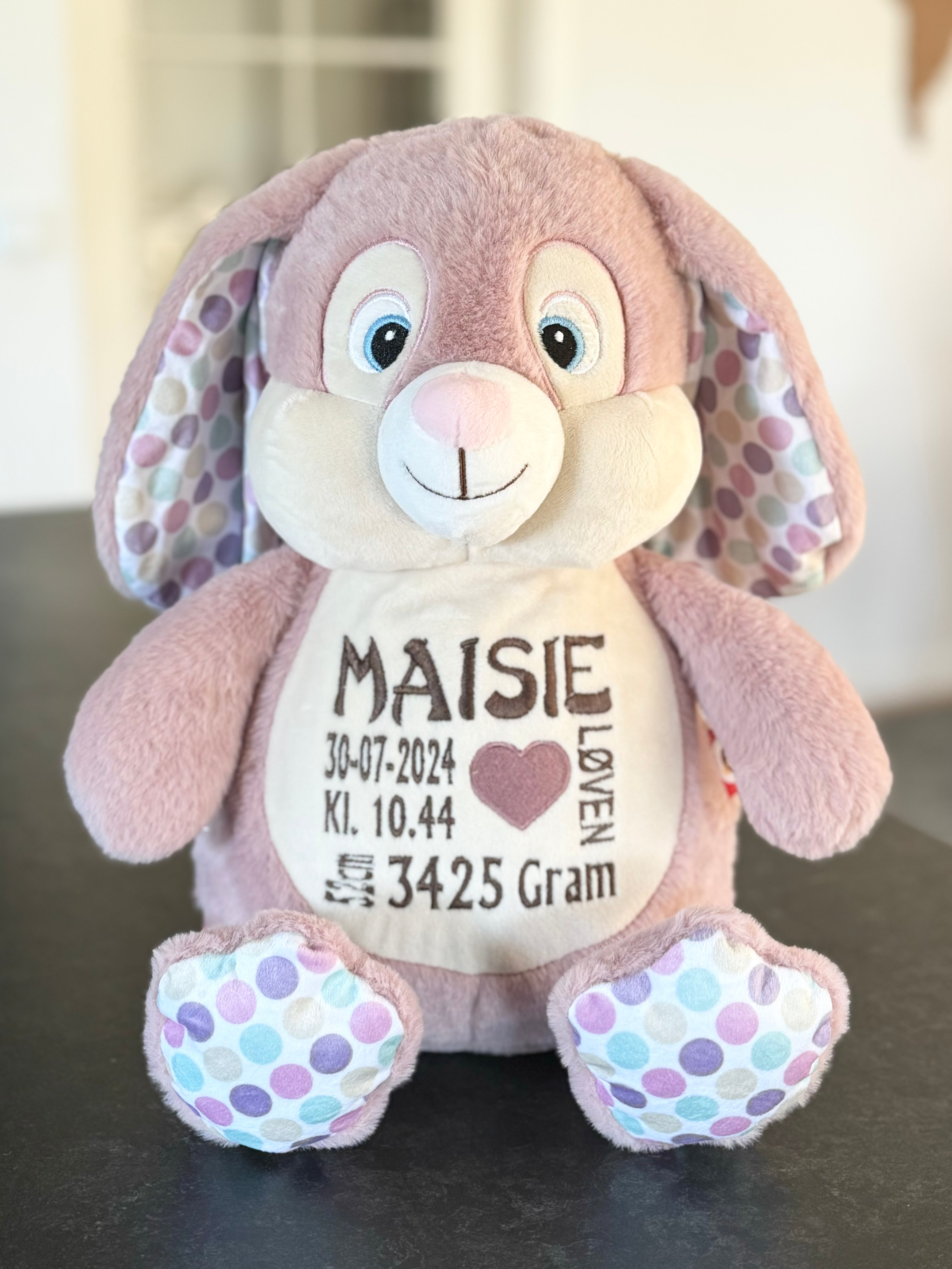 Rosa Kanin med prikker (C) bamse