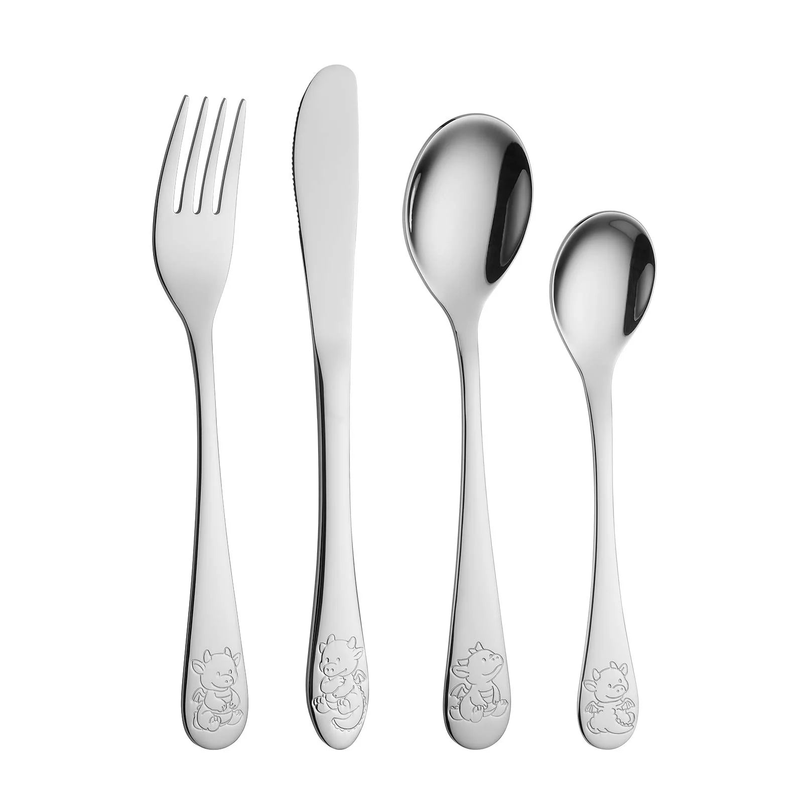 Bestik - 4 dele - Bamse drage