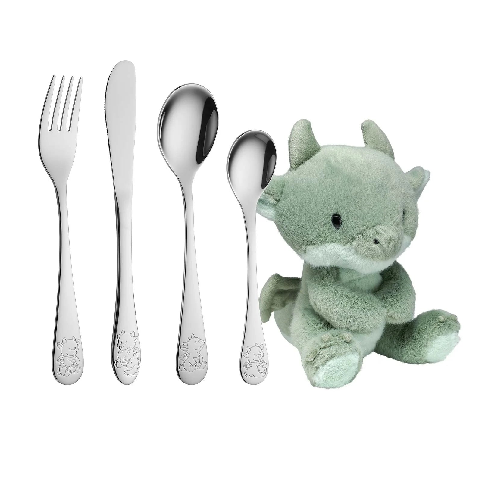 Bestik - 4 dele - Bamse drage