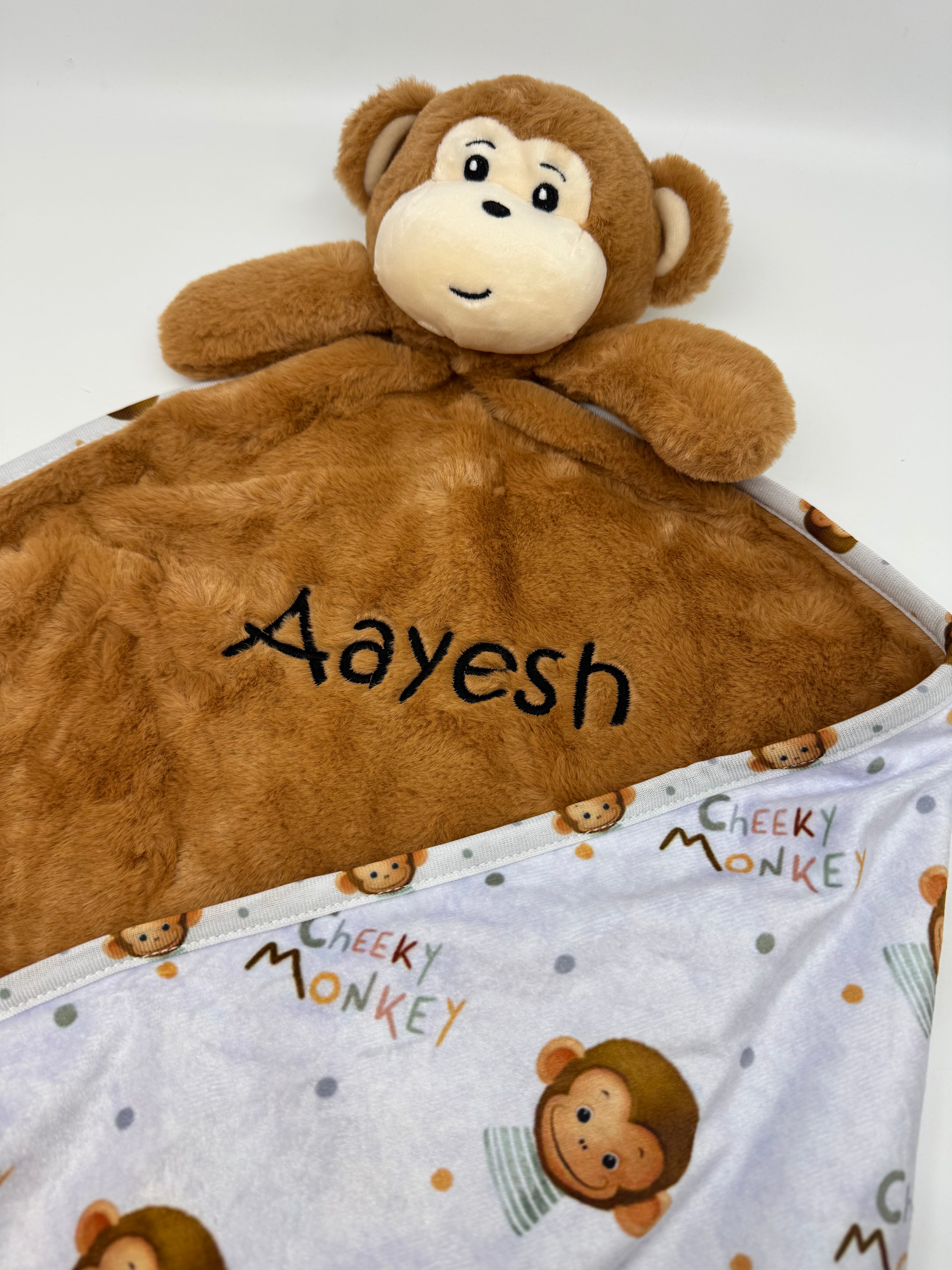 Nusseklud - Babytæppe - Abe