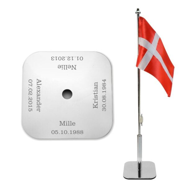 Bordflag Familie 4 kantet