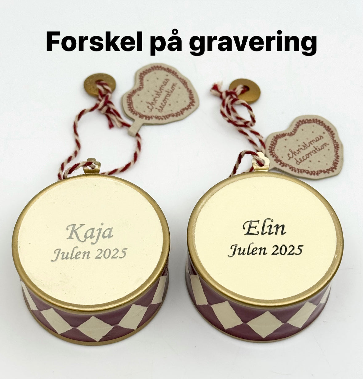 Rød/Hvid XL tromme