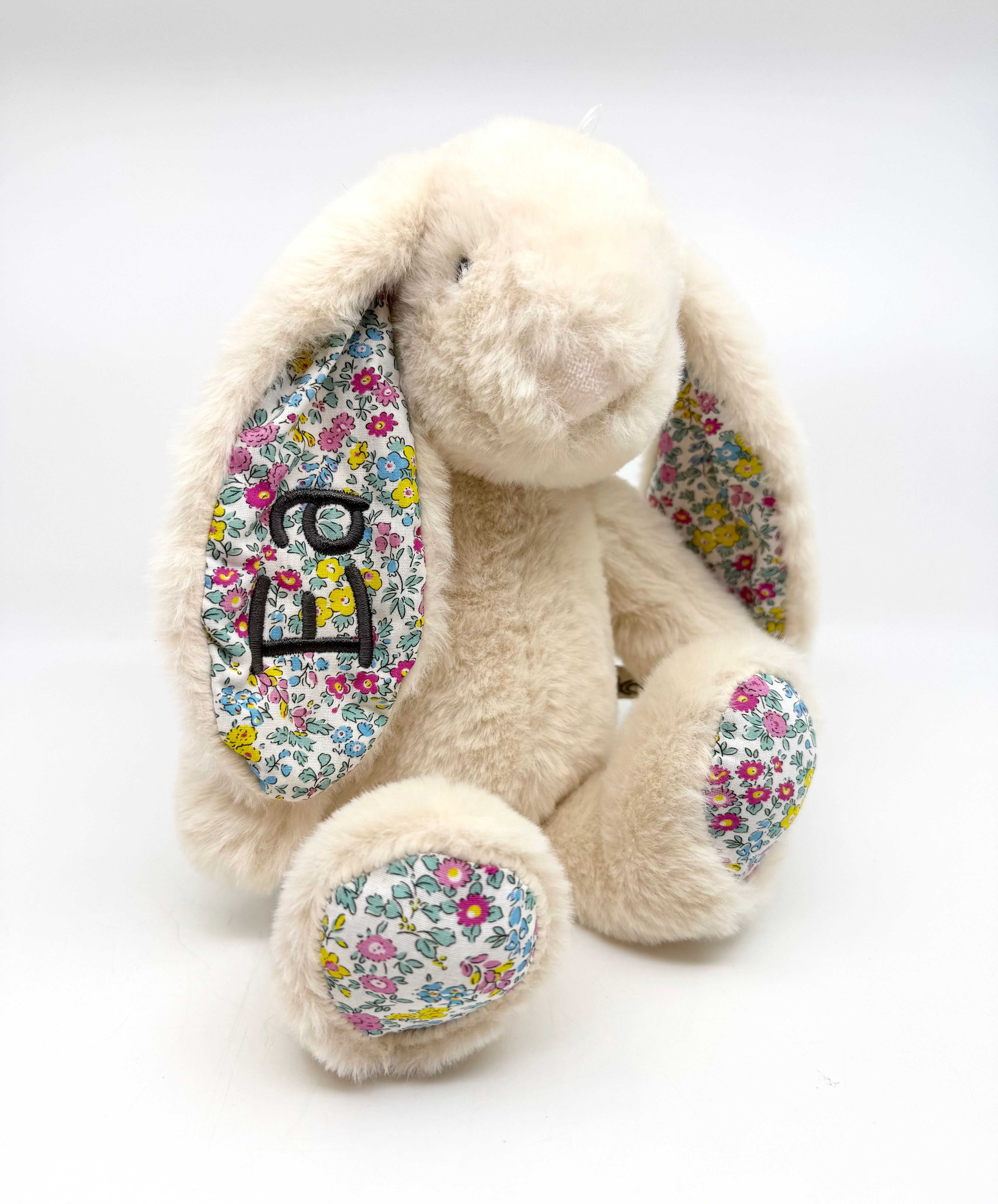 Nussebamse - Tinka - Creme m. blomster