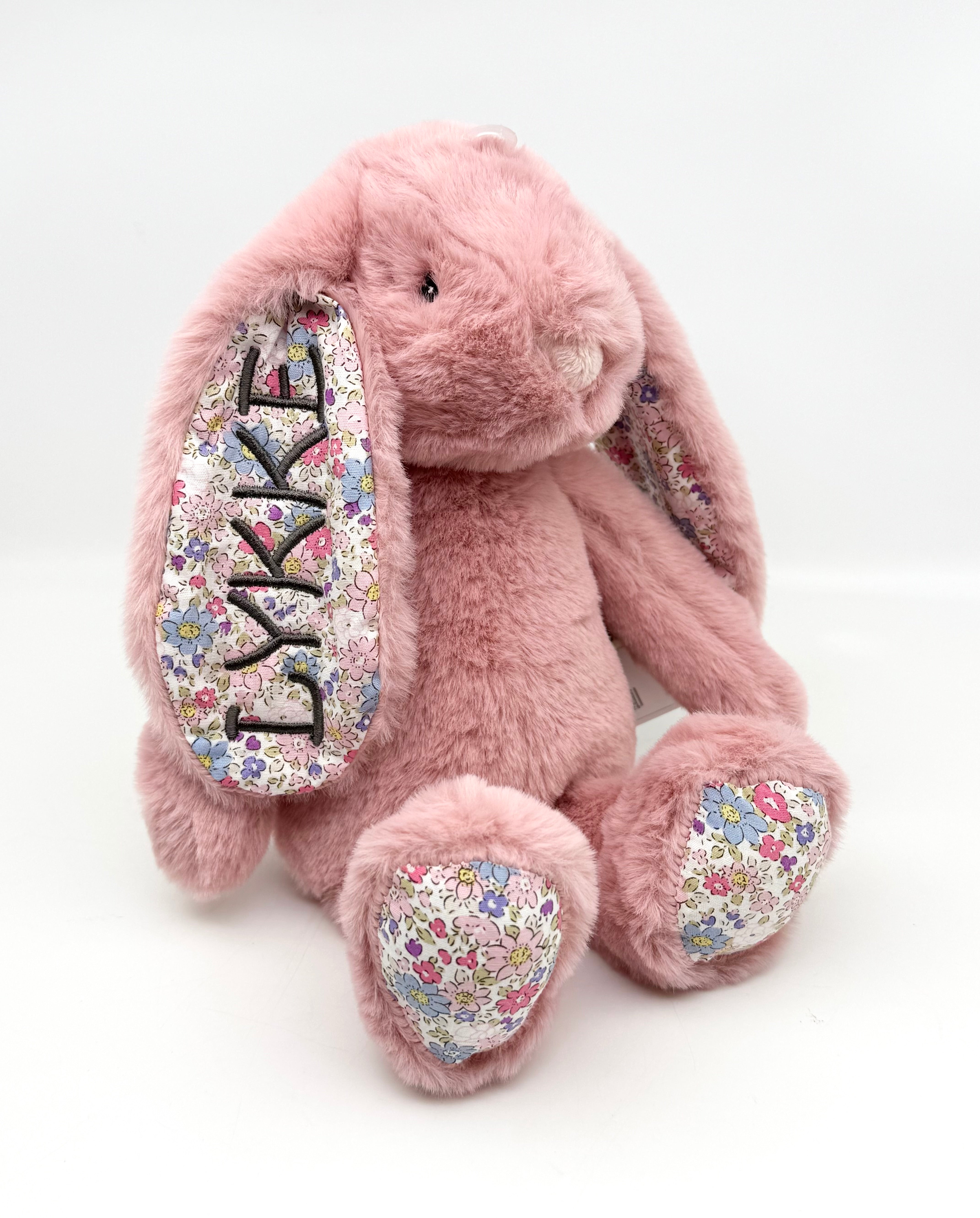 Nussebamse - Tinka - Gammel Rosa m. blomster