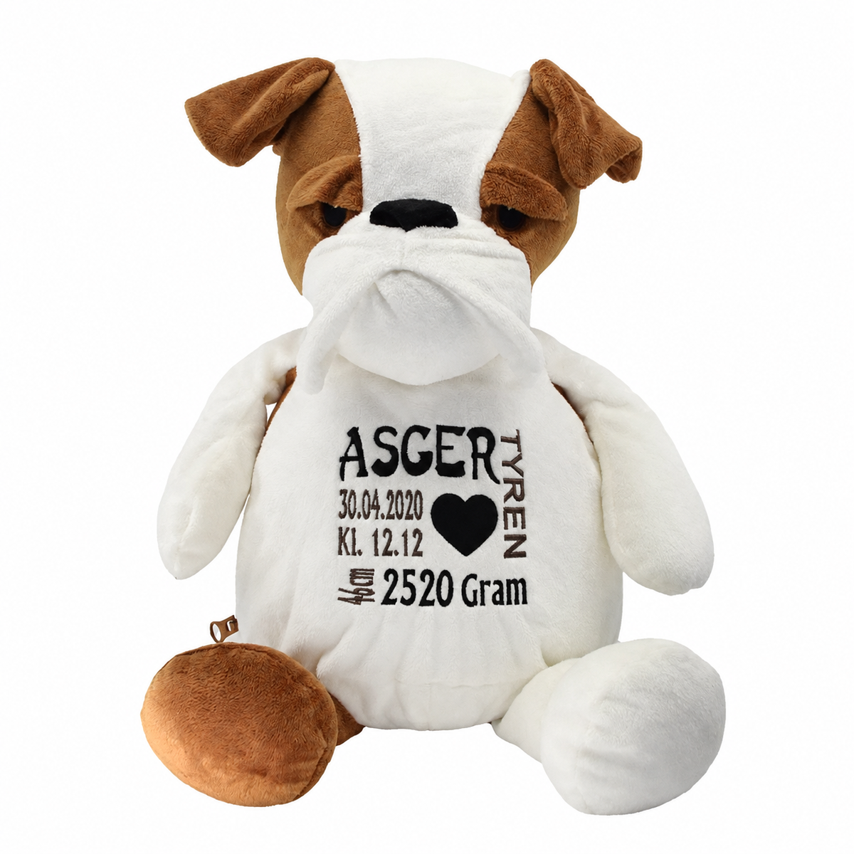 Hund-bulldog bamse