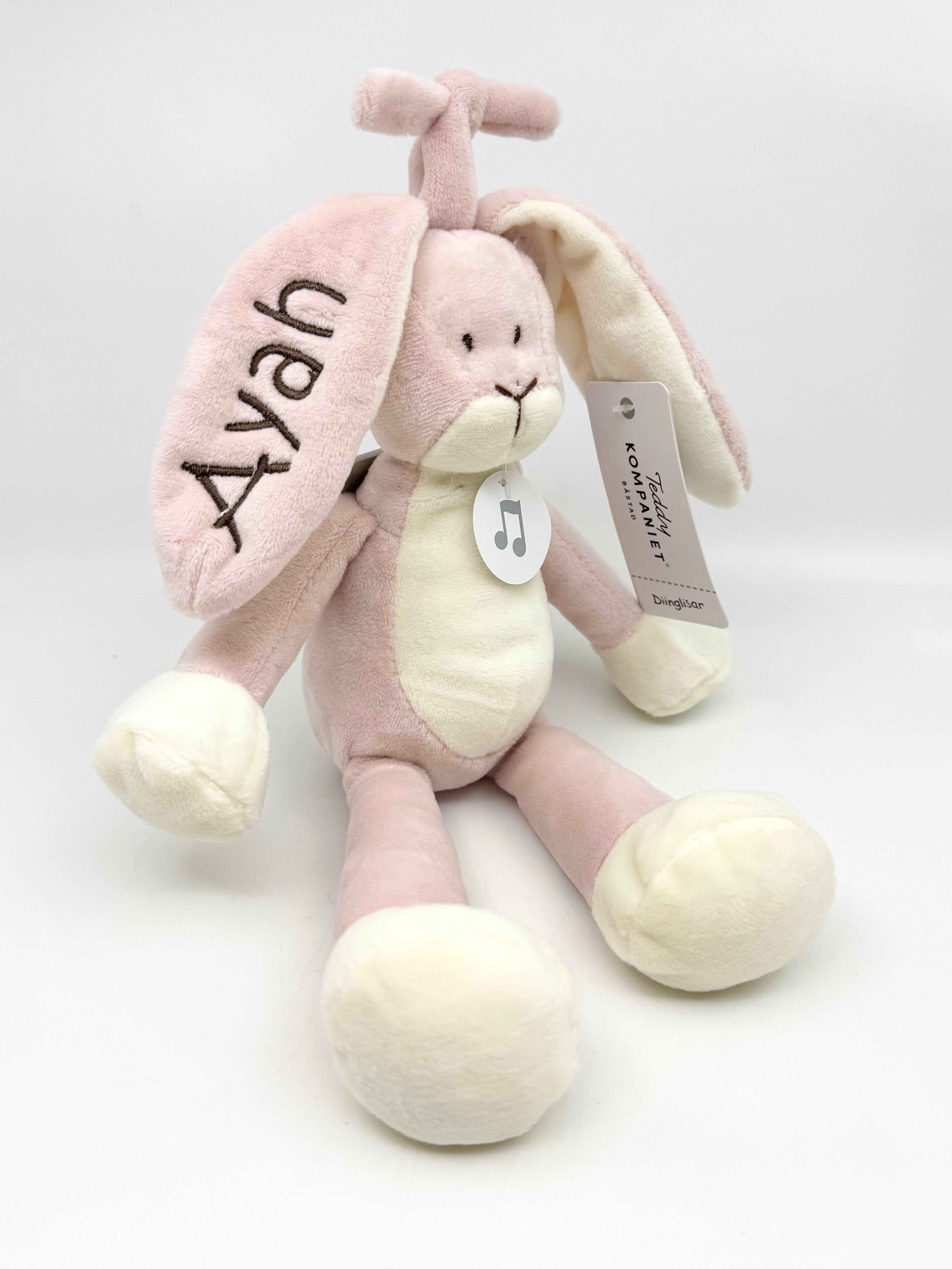 Diinglisar spilledåse - Kanin - Rosa /1336