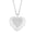 Halskæde med hjerte vedhæng - sølv med Zirkonia sten