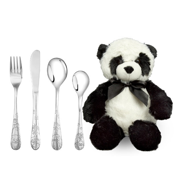 Bestik - 4 dele - Bamse Panda