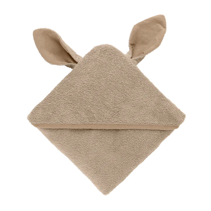 BIBS Kangaroo Hoodie Towel - Babybadeslag Vanilla