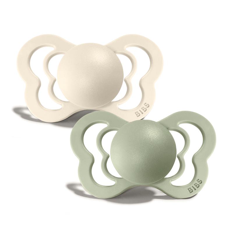 Bibs couture sutter str. 1 (+ 0 mdr.) - 2-pak - Ivory/Sage