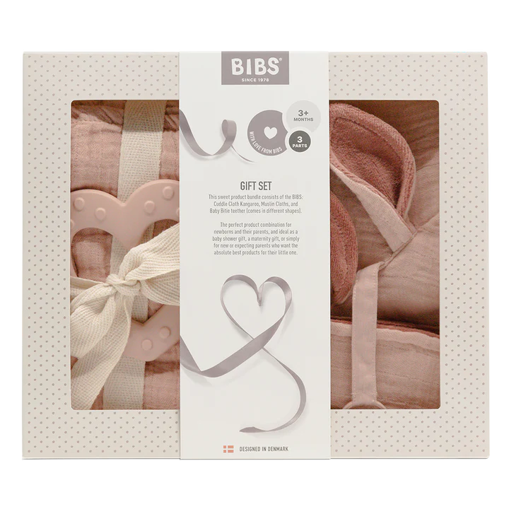 BIBS Baby Shower Gavesæt - Blush