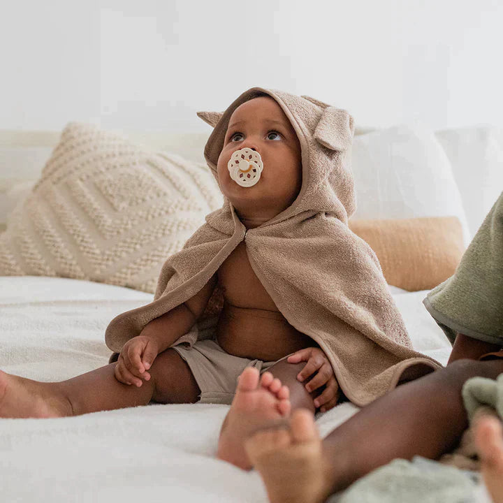 BIBS Kangaroo Hoodie Towel - Babybadeslag Petrol
