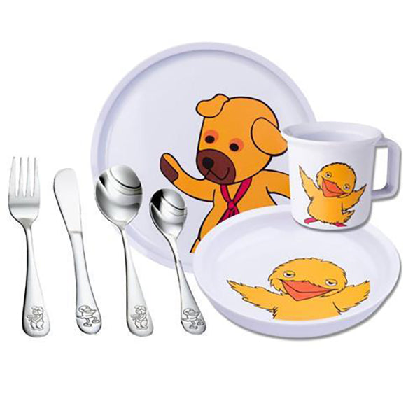 Spisesæt - 7 dele - Bamse og Kylling