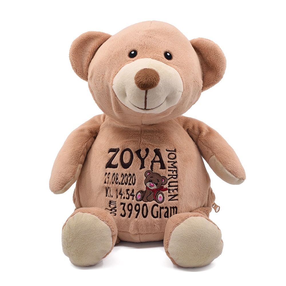 Brun bjørn bamse, stor/51 cm