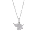 Halskæde med elefant vedhæng - sølv