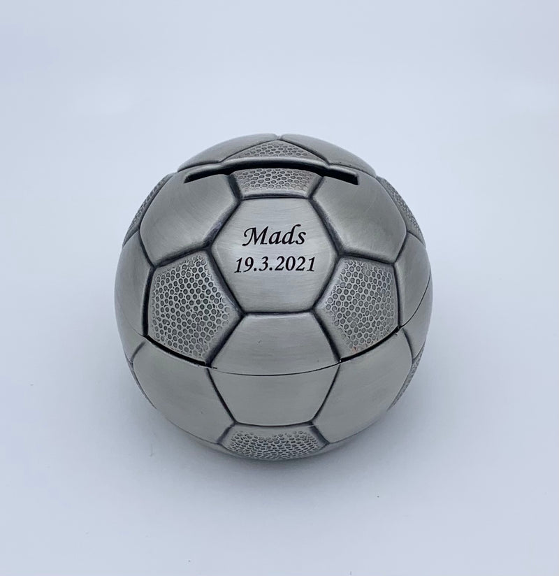 Sparebøsse - Fodbold - Fortinnet