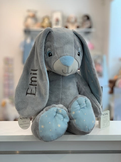 Nussebamse XL - My Newborn Star Bunny - Blå
