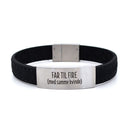 SON armbånd - Black calf leather